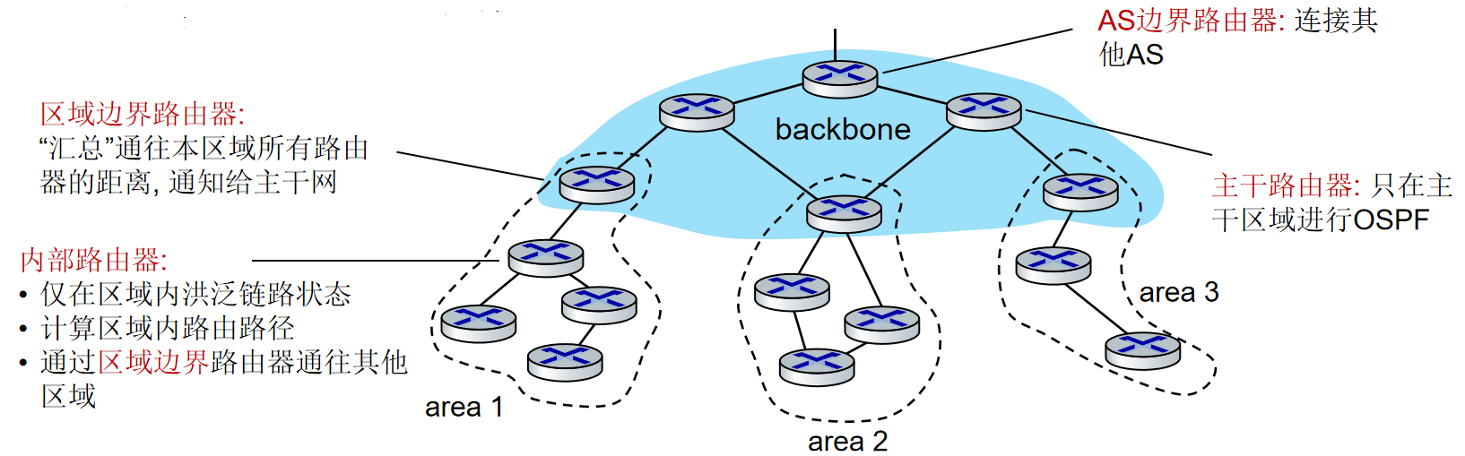 OSPF 区域和主干区域